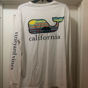 Vineyard vines California custom whale tee